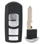2010-2015 Mazda CX-7 / CX-9 / 4-Button Smart Key w/ Hatch / PN: TEY1-67-5RY / WAZX1T763SKE11A04 (AFTERMARKET)